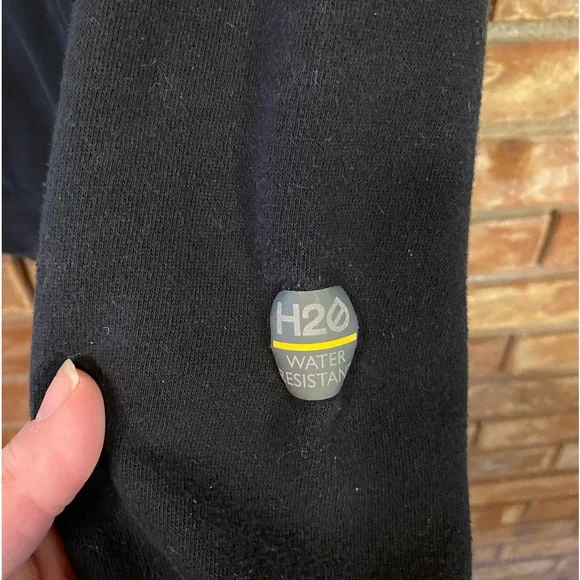 CAT black pullover workwear hoodie sz XL Caterpillar (is pilling)see description - Picture 3 of 7